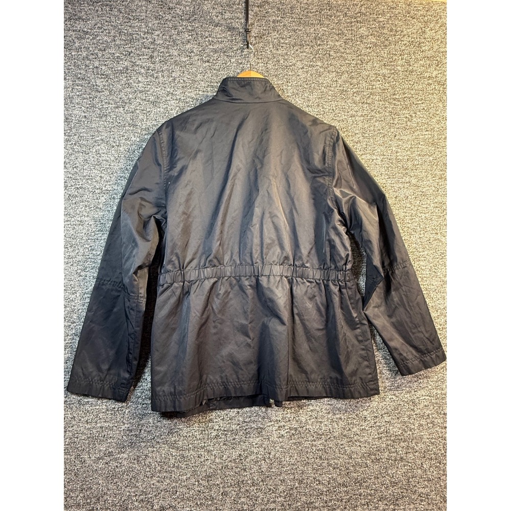 Tommy Hilfiger Womens Navy Blue Cotton Nylon Field Jacket XXL Full Zip Utility - Picture 2 of 11
